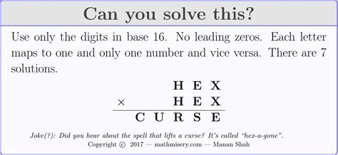 The curse of mathematical puzzles